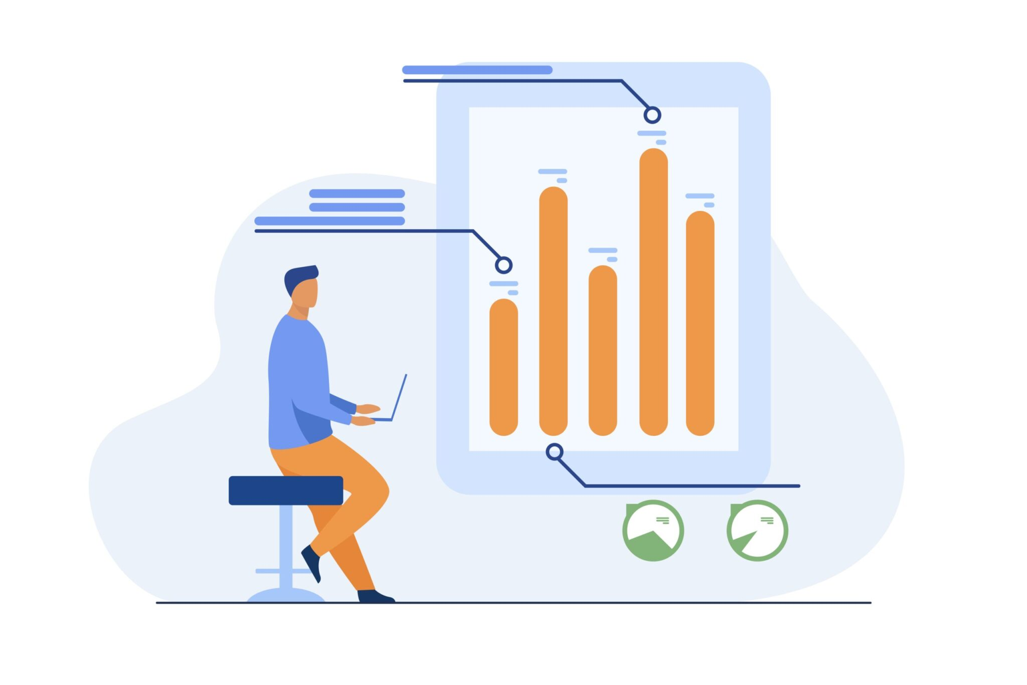 Data analytics focus areas illustration