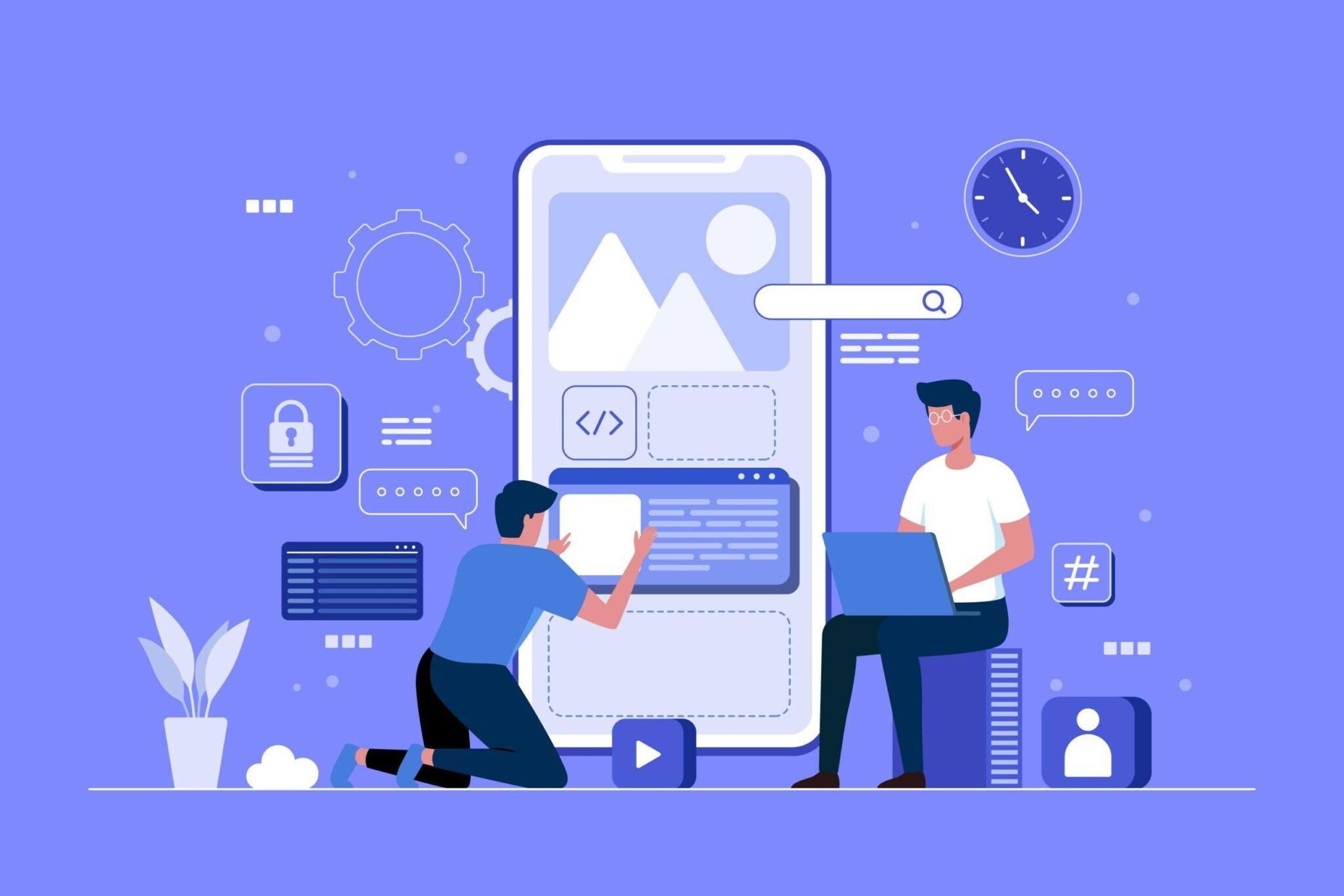 Frontend development illustration